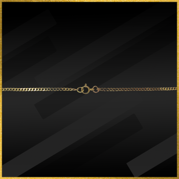 9 Carat Gold Sapphire And Cubic Zirconia Pendant And Chain - Image 2