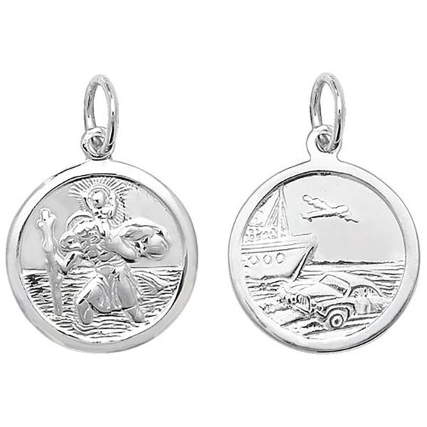 Sterling Silver St Christopher Round