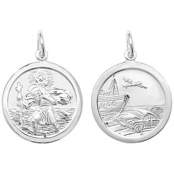 Sterling Silver St Christopher Round