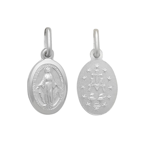 sterling silver madonna pendant