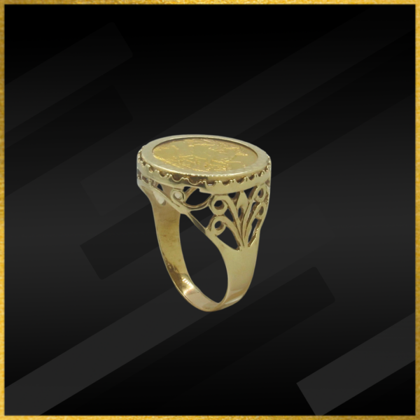 Gold Full Sovereign Ring - Image 2