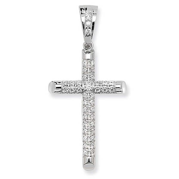 sterling silver cubic zirconia cross