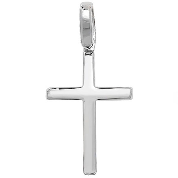 sterling silver plain cross pendant
