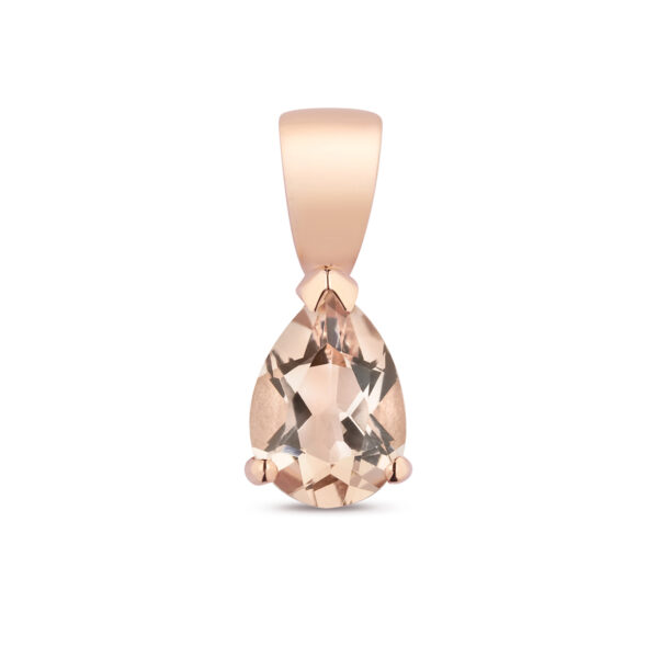 9ct Rose Gold Morganite Pendant