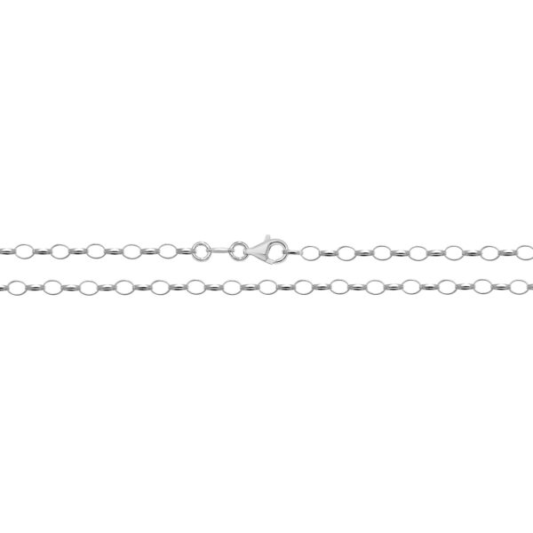 silver oval belcher light chain