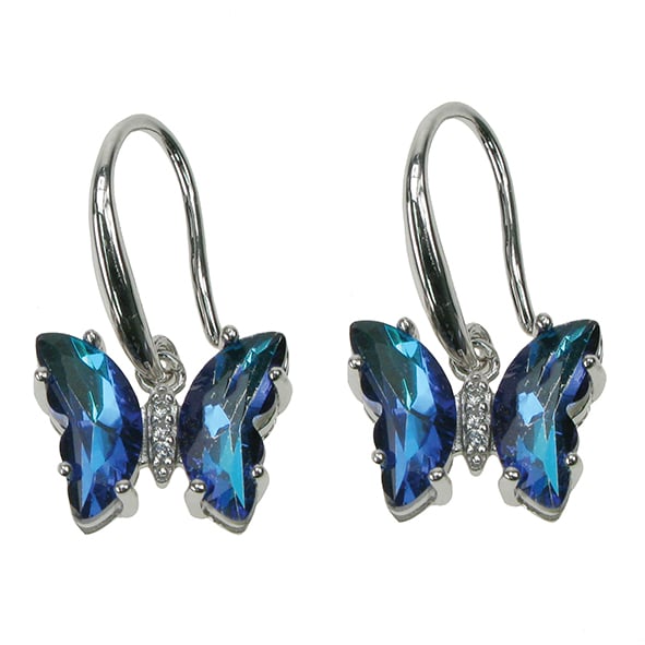 sterling silver butterfly earrings