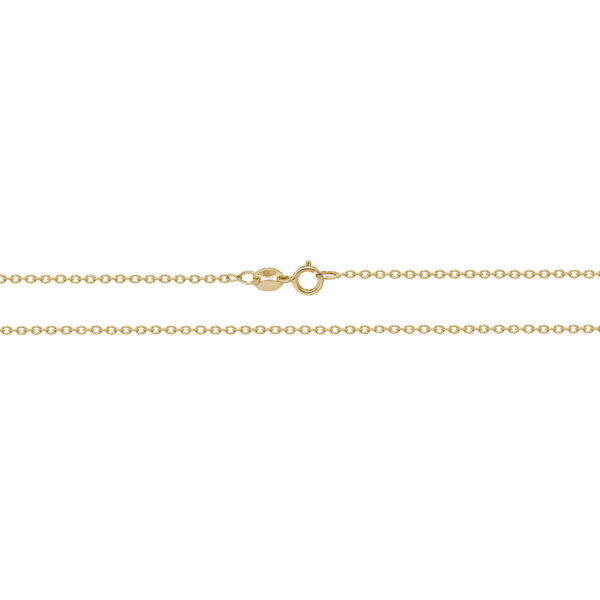 9 carat yellow gold rolo chain