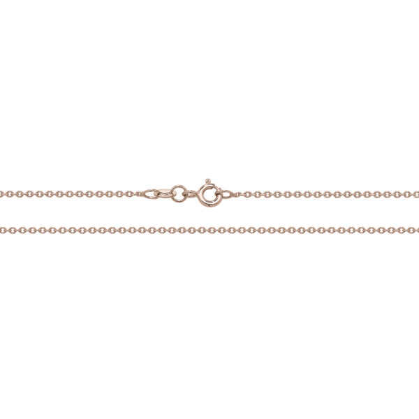 9 carat rose gold cable chain