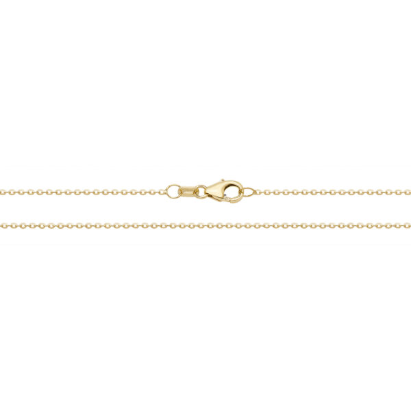 9 carat yellow gold trace chain