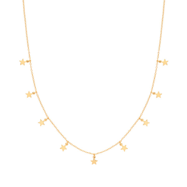 silver star charms necklace festival