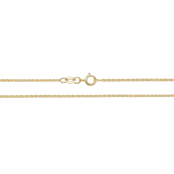 18 carat yellow gold cable chain