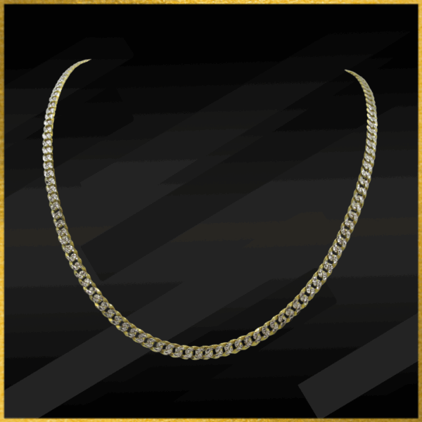 9 Carat Gold Fancy Curb Chain