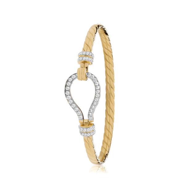 9 carat gold hook bangle