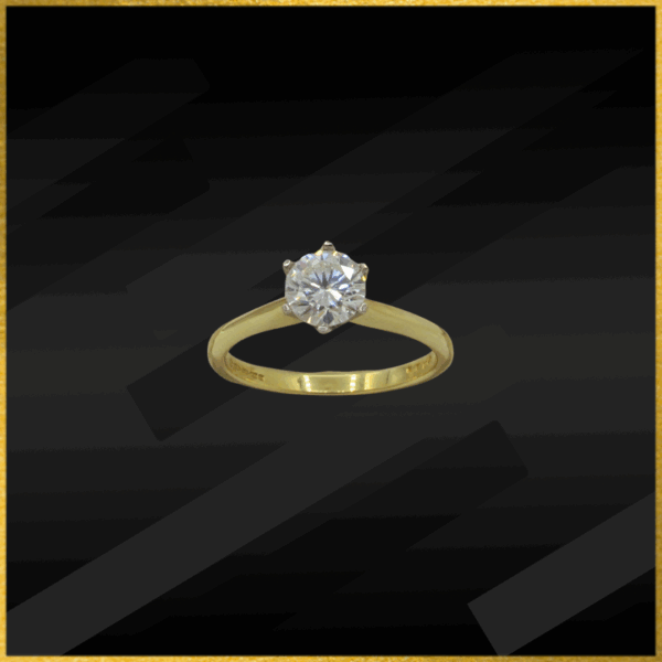 18 Carat Gold Diamond Solitaire Ring