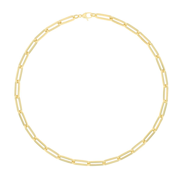 9ct gold paperclip bracelet