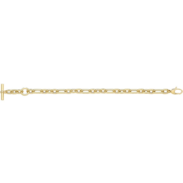 9ct gold paperclip bracelet