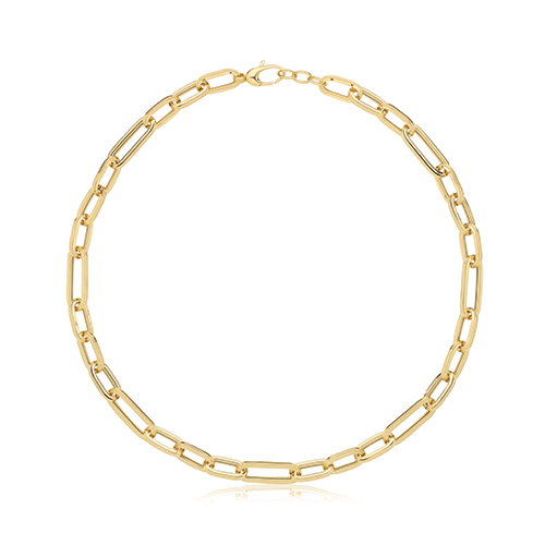 9ct gold paperclip bracelet
