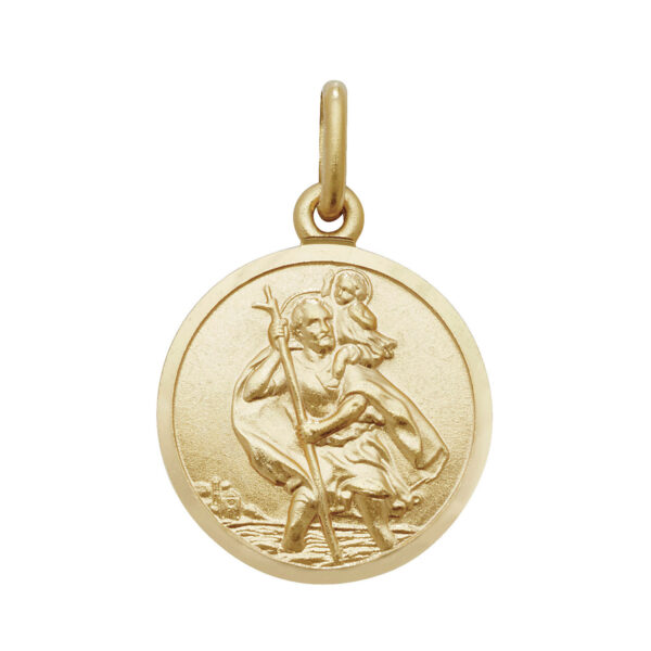 9ct yellow Gold St Christopher Pendant