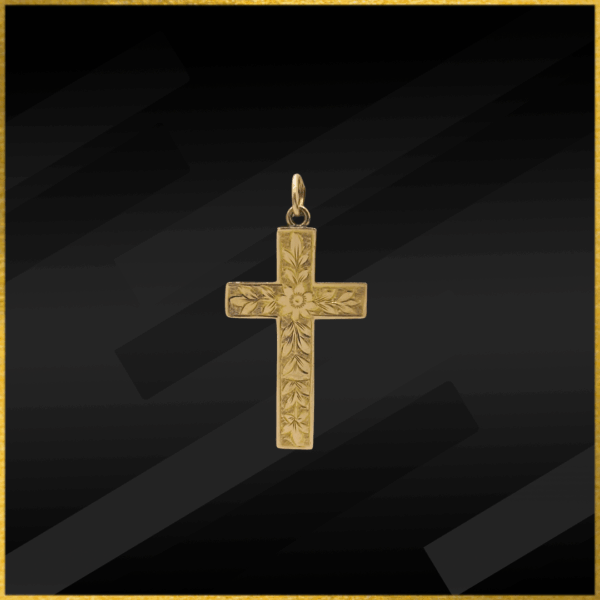 9 Carat Rose Gold Cross