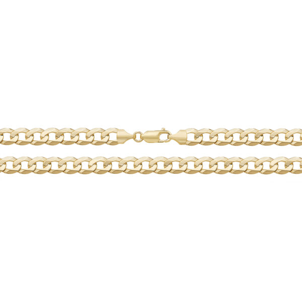 9 carat yellow gold curb chain