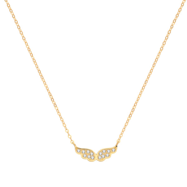9ct Gold Angel Wings Necklet