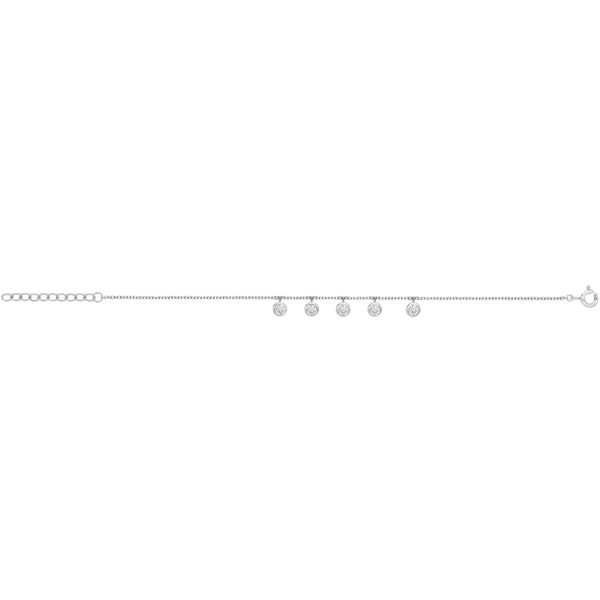silver cz bracelet