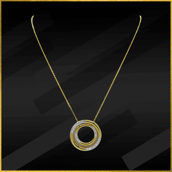 18 Carat Yellow Gold Diamond Pendant