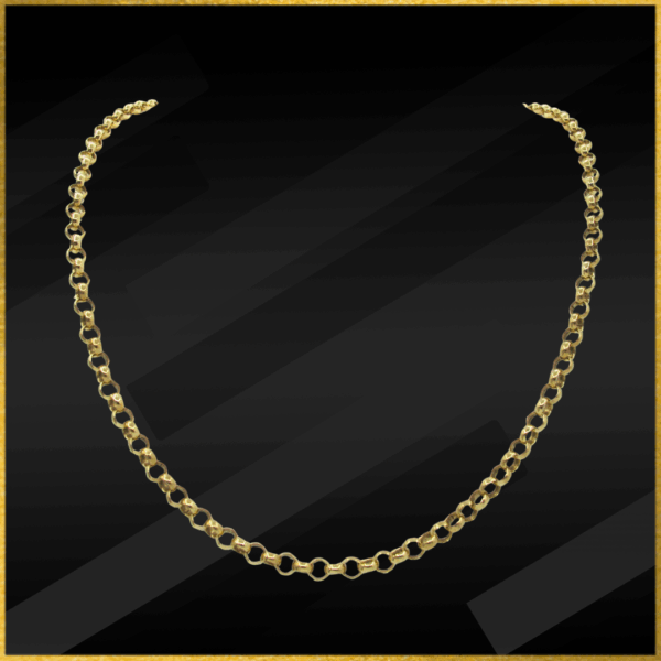 9 carat yellow gold belcher chain