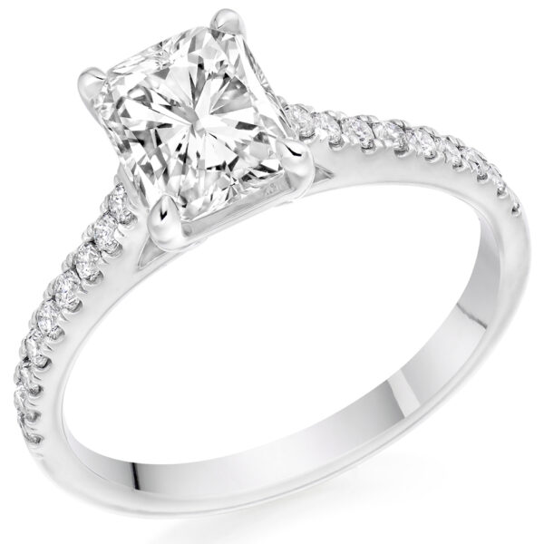 Laboratory Grown Radiant Cut Diamond Ring