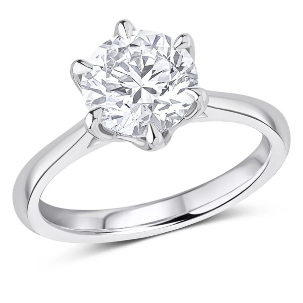 5 carat lab grown diamond ring