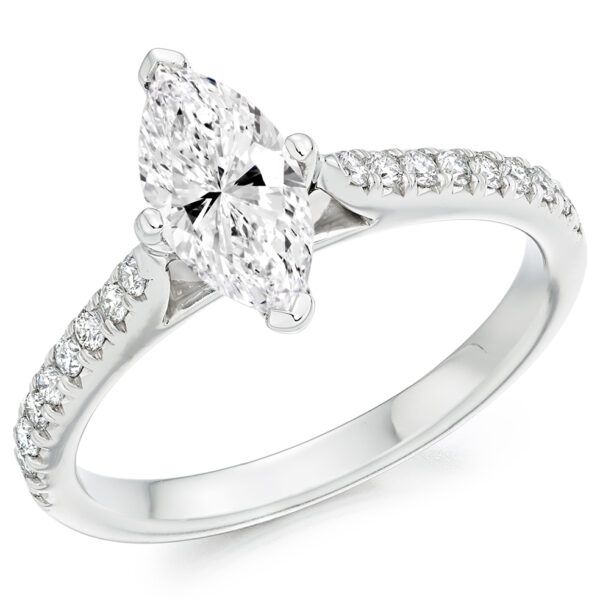 lab grown marquise diamond ring