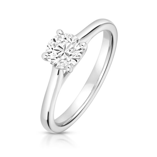 lab grown diamond solitaire ring
