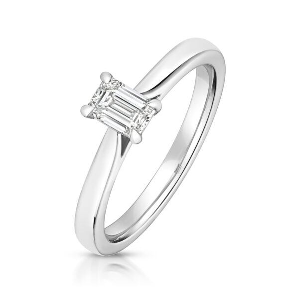 lab grown diamond solitaire ring