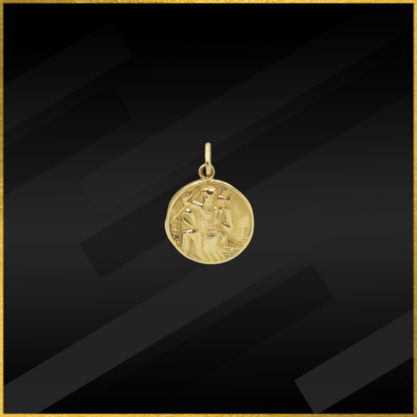 9 Carat Yellow Gold St Christopher Pendant