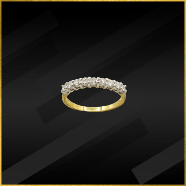 18 carat yellow gold diamond ring