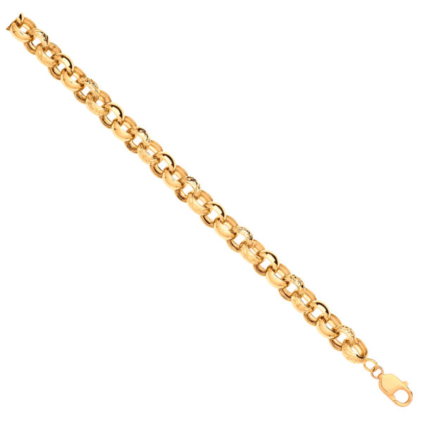 9ct Gold 12.5mm Belcher Bracelet