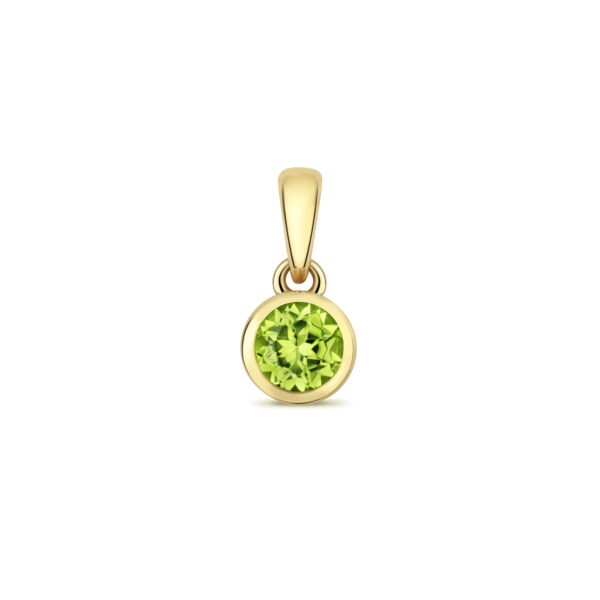9 carat gold peridot pendant