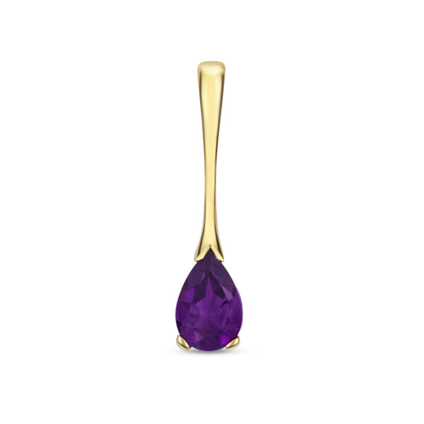 9 carat amethyst pear pendant