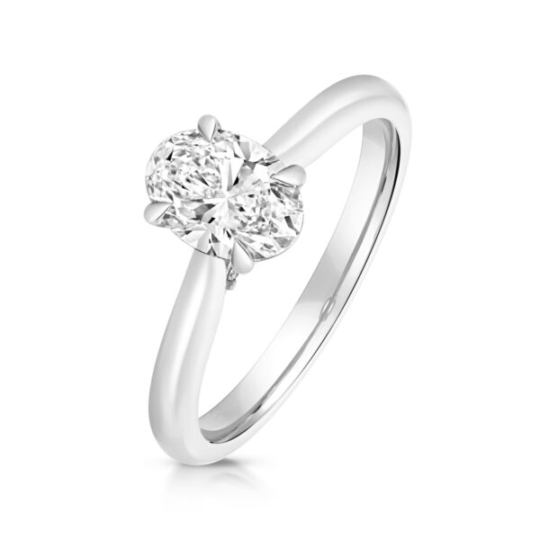Laboratory Grown Oval Diamond Solitaire 1 Carat