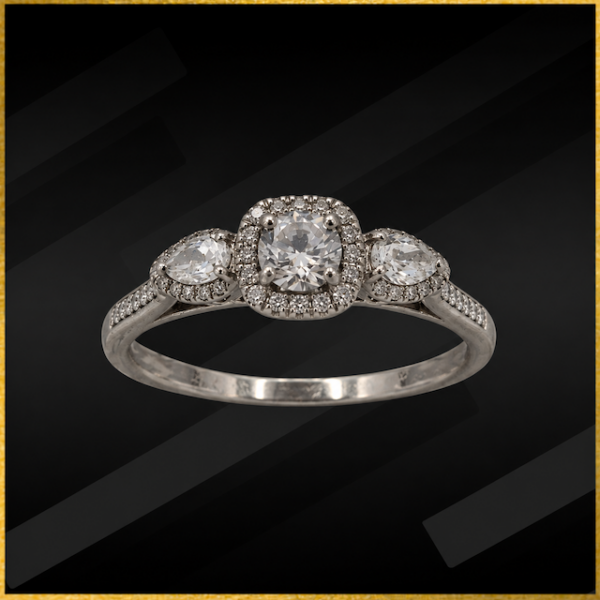 Platinum diamond ring