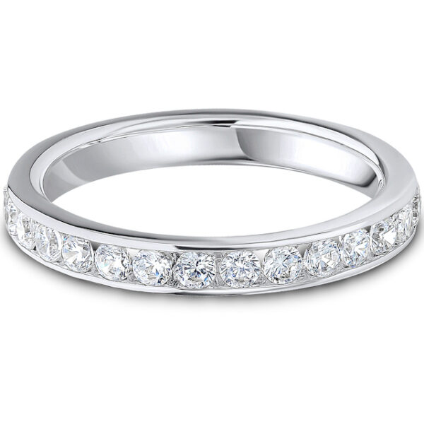 diamond channel set ring