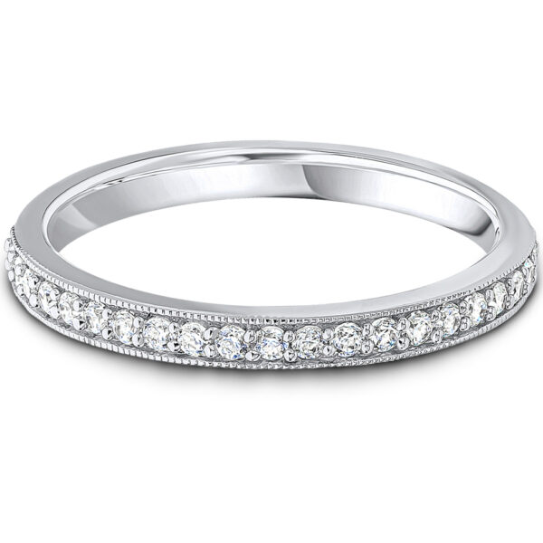 mill grain set diamond wedding eternity ring
