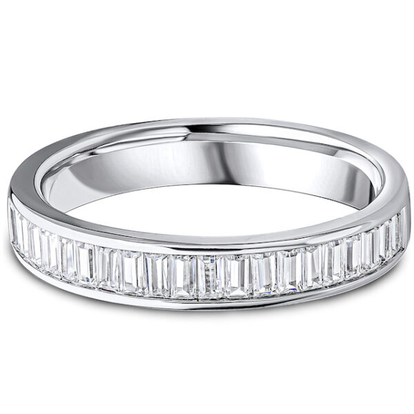 baguette diamond wedding eternity ring