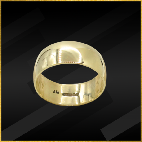 9 carat yellow gold wedding ring