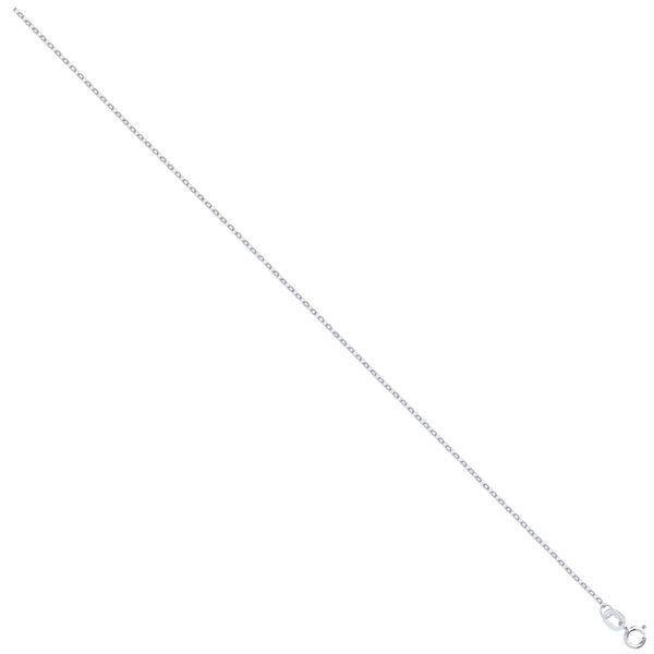 9 carat white gold trace chain