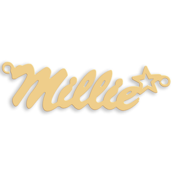 gold nameplate