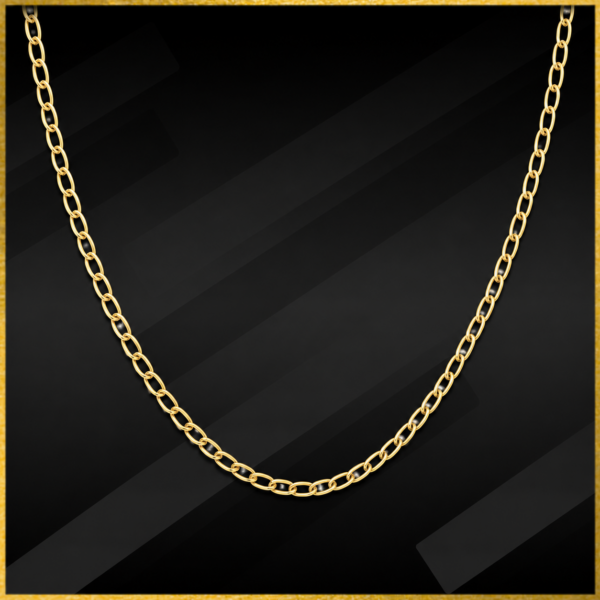 9 carat gold fancy curb chain