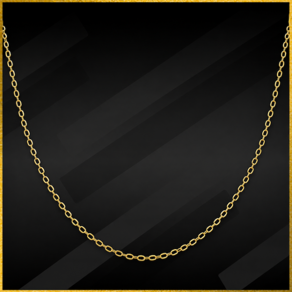 9 carat yellow gold fine chain