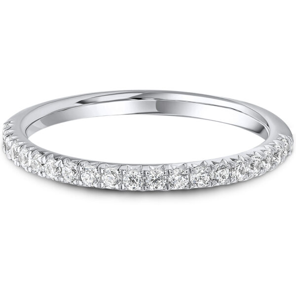 diamond french pave set ring