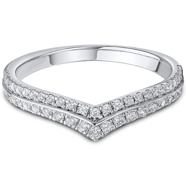 double row diamond wedding ring